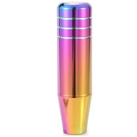 Lunsom Metal Car Gear Shifter Knob Aluminum Alloy Long Stick Shift Handle Knobs Fit Most Automatic Manual Transmission Vehicle (Multicolor)