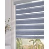 Persilux Custom Cordless Zebra Blinds for Windows Blackout Roller Shades