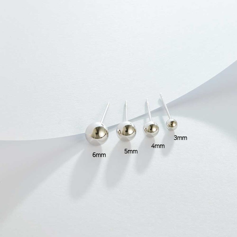 Gold&Deer 14K Goldfield Basic Basic Ball Earrings 2mm / 골드앤디어