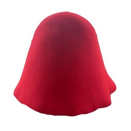 Unisex Wool Hat Base Felt Cone Cloche Hood Millinery Hats DIY Fascinators Block Base Body Red