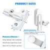Aongray Window Sash Jammer Locks Set,4 Pack Zinc Cast Alloy