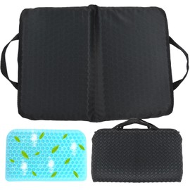 Wllead New Upgraded Portable Seat Cushion (15.7" x 11.8") Foldable Travel Cushion, for Airplane Seats, Camping, Stadium, Cinema, Garden Benches Seat Cushion