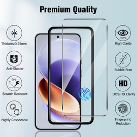 SunColorful 4 Pack Galaxy S24 Plus/S25 Plus Screen Protector,Full Coverage,9H Hardness Tempered Glass,Support Fingerprint Unlock,Free of Bubbles,High-Definition Clear,Easy to install frame（6.7 Inch）
