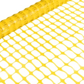 BOEN 4' x 50' Yellow Temporary Fencing, Mesh Snow Fence, Plastic, Safety Garden Netting, Above Ground Barrier, for Deer, Kids, Swimming Pool, Silt, Lawn, Rabbits, Poultry, Dogs