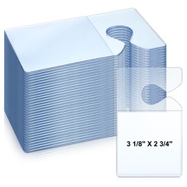 Fainne Clear Parking Permit Holder Parking Pass Holder Rearview Mirror Hanger Parking Permit Card Holder for Car Rear View Mirror (200 Pcs)