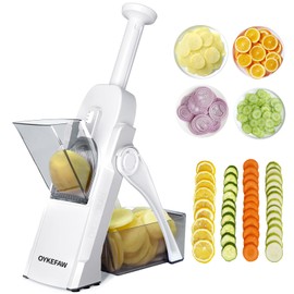 OYKEFAW Safer Mandoline Slicer For Kitchen, Potato Slicer for Chips, Vegetable & Food Slicer, Thickness Adjustable 0.1-8 mm, Kitchen Faster Slice Artifact (Only Slice)