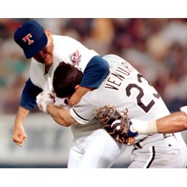 Texas Rangers Nolan Ryan Fights Chicago White Sox Robin Ventura Photo