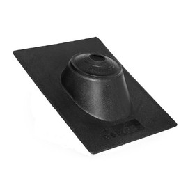 Oatey 11937 No Caulk Plastic Base Roof Flashing, 11 in. x 15 in, Fits 1.5 in. to 3 in. Pipes, 1.5-Inch-3-Inch, Black