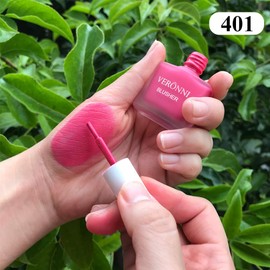 VERONNI Long Lasting Juice Liquid Blusher Lightweight Moisturizing Liquid Cheek Blush Waterproof Natural Cream Blush for Cheeks Smooth Makeup Blush (401)