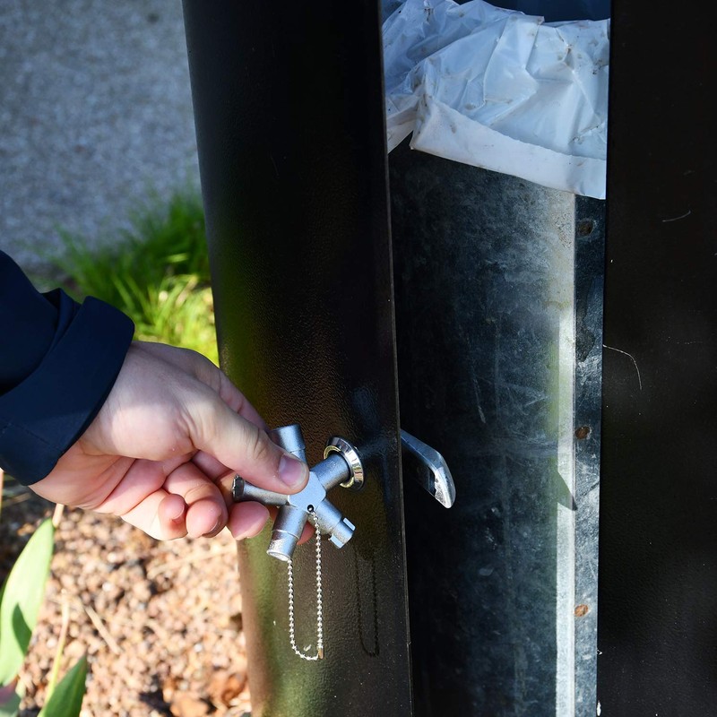 ABSINA Universal Key with 4 Profiles, Triangular Key, Square Key,