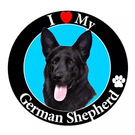Fashion Jewelry GERMAN SHEPARD DOG BLACK Glass Pendant German Silver 20" Necklace Women Men