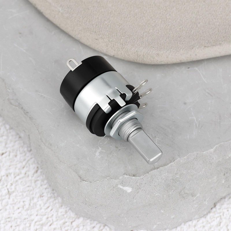 eMagTech 4pcs 4.7K Ohm B4K7 Linear Potentiometer with Switch WH137-2