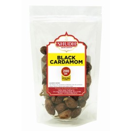 jimidar Shudh Black Cardamom Pods Whole 200 GM ~ (Amomum tsao-ko/Cao Guo/Thao Qua) ~ ...