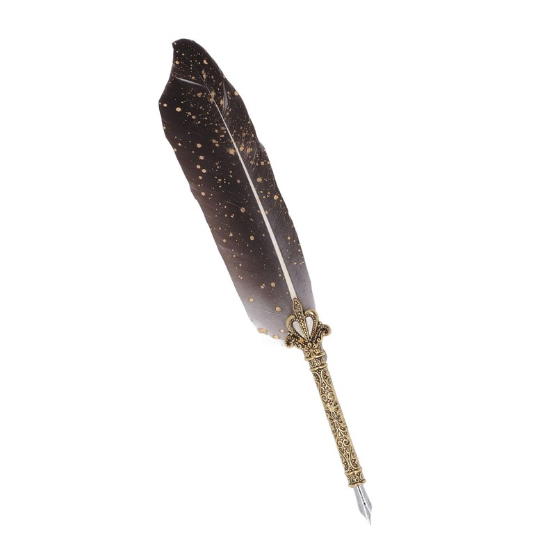 Feather Pen Set with 5 Interchangeable Nib Letter Opener Pen