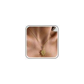Cimenexe Bohemian Sunburst Choker Necklace - Gold Sun Pendant, Metal Spiral Collar, Rising Chain Jewellery for Women