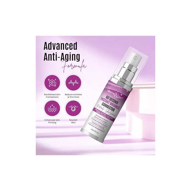 60 Second Instant Corrector de arrugas Pure Organic Peptide 0.7FL
