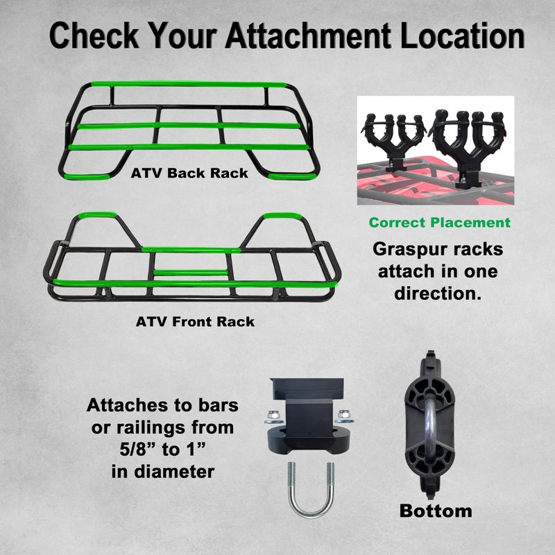 Graspur Double ATV Gun & Bow Rack - Model ATV2
