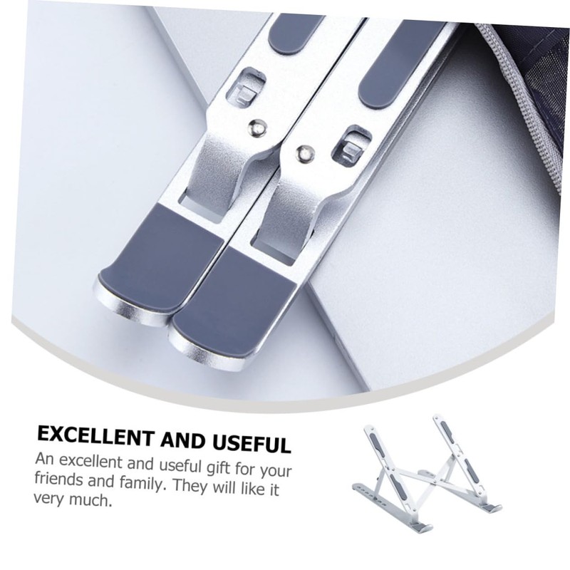 Operitacx Adjustable Aluminum Laptop Stand Foldable Portable Riser with Stable