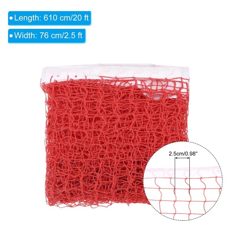 PATIKIL 20 x 2.5ft Badminton Net, Portable Badminton Court Net
