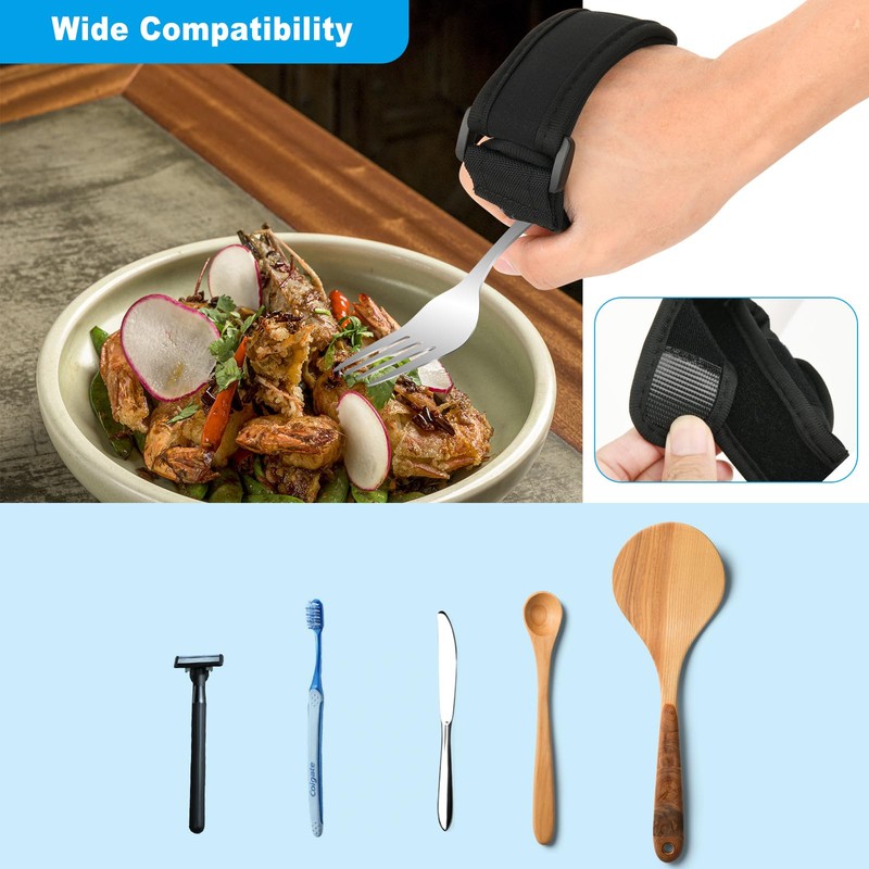 Beautyflier Universal Cuff Utensil Holder Strap for Hand Grip, Adaptive