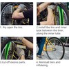 Bike Tyre Liner Anti-Puncture Protection, 110 x 2300mm, 2-Pack, Green,