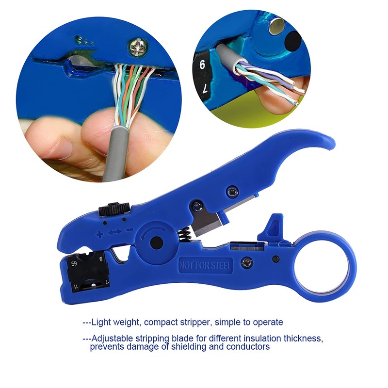 Wire Stripping Tool, UTP STP, Rotary Coaxial Cable Cutter, Stripping