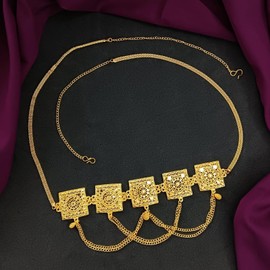 Efulgenz Indian Bollywood Vintage Waist Belt Belly Chain Kamarbandh Bridal Dangle Tassel Body Jewelry, Adjustable, Crystal, not known