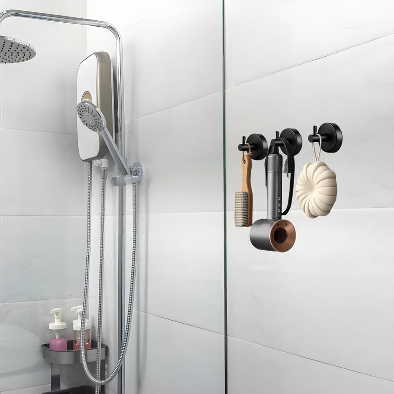 ClcIosis Pack of 4 Suction Cups with Hooks with Suction