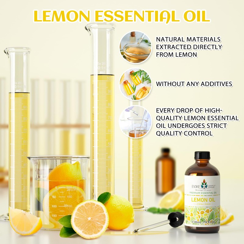 EVOKE OCCU Lemon Essential Oil for Cleansing Skin Home Diffuser