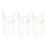 3pcs Hanging Photo Display with Wood Clips Beads DIY 110cm