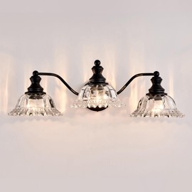 XIEDUN Farmhouse Vanity Lights for Bathroom Vanity Light Fixtures Black Vanity Lights for Bathroom 3 Light Bathroom Vanity Light Fixtures