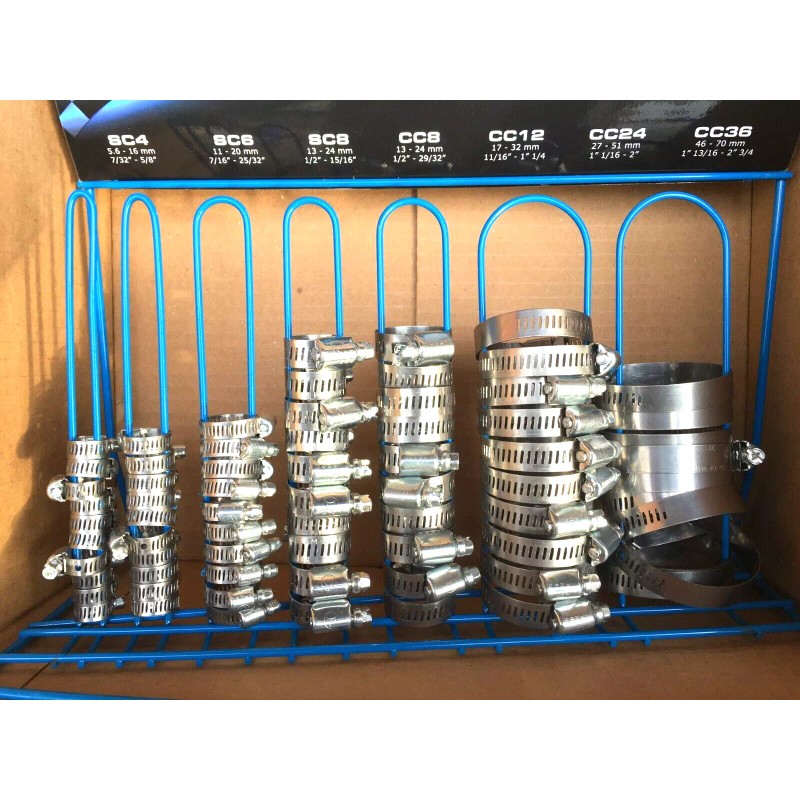 PRIME GUARD 70 pc STAINLESS STEEL STANDARD HOSE CLAMPS AND