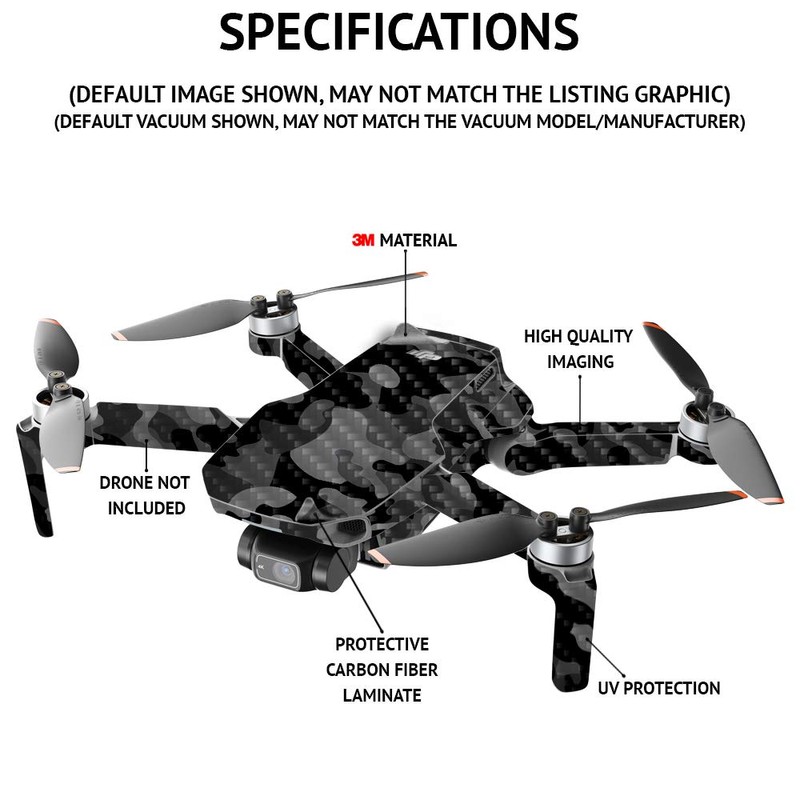 MightySkins Carbon Fiber Skin Compatible with DJI Mini 4 Pro