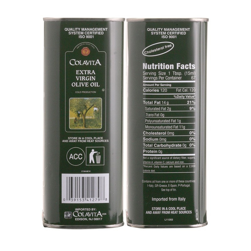 Colavita Premium Selection Extra Virgin Olive Oil - Twin Pack,