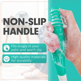 Toilet Aids for Wiping, 2 Pack Long Reach Comfort Butt Wiper Tool (15.7"), Bottom Wiping Aid for Disabled, Elderly,Overweight, Pregnant & Limited Mobility, Reusable and Easy to Clean