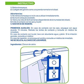 Kit de 2 Protectores/Absorbedor/Aislantes de humedad en la ropa, evita malos olores en tu closet y vestimenta.