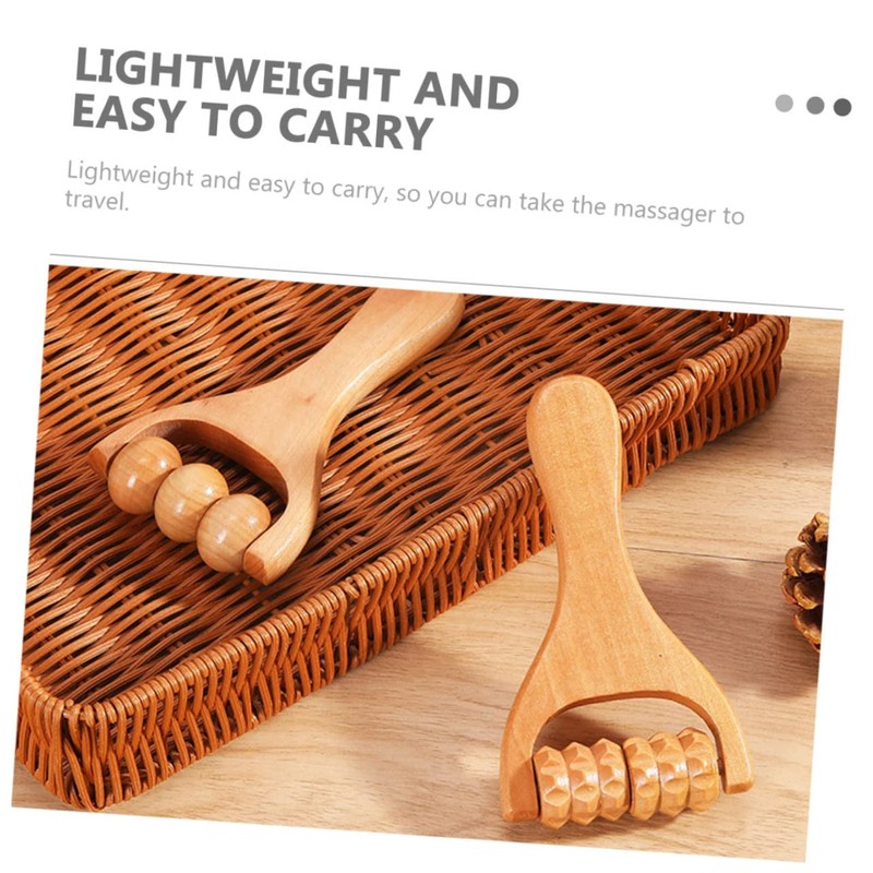 2pcs Massage Hand Roller Foot Massager Neck Neck Massager Roller