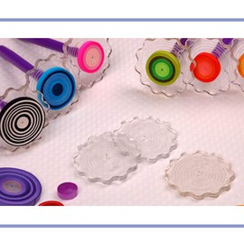 KOOBOOK 2Pcs Practical Curling Winder Tool Plate Paper Quilling Tool Origami Craft DIY