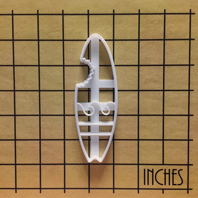 Bitten Surfboard Cookie Cutter, 1 Piece - Bakerlogy