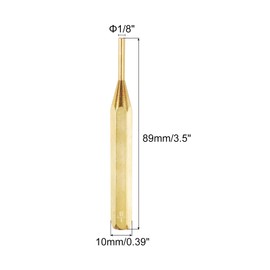 HARFINGTON Brass Punch 1/8" Non-marring Drive Pin Punch Cylindrical Alignment Punches for Watch Repair Jewelry and Craft