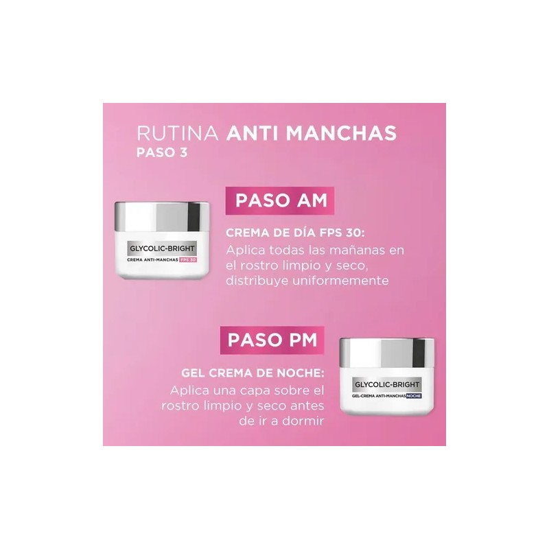 Loréal Skincare Kit Peeling Glycolic Anti-manchas
