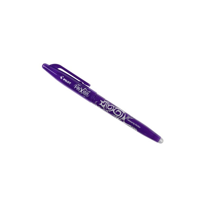 Pilot Frixion Rollerball pen, Erasable, Black, Purple 0,7 mm