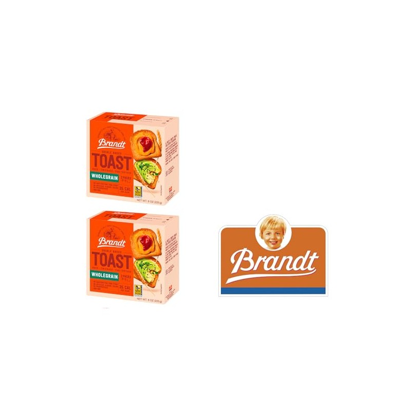 Brandt Toast, Zwieback, Rusk, Double Baked, 8 Ounces (pack of