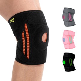 aoFIT Knee Brace (One Size:Medium) with Dual Stabilizers & Patella Gel Pads, 4-Way Adjustable Straps for Arthritis, ACL Injury Fast Recovery, Sports Support Breathable for Women & Men