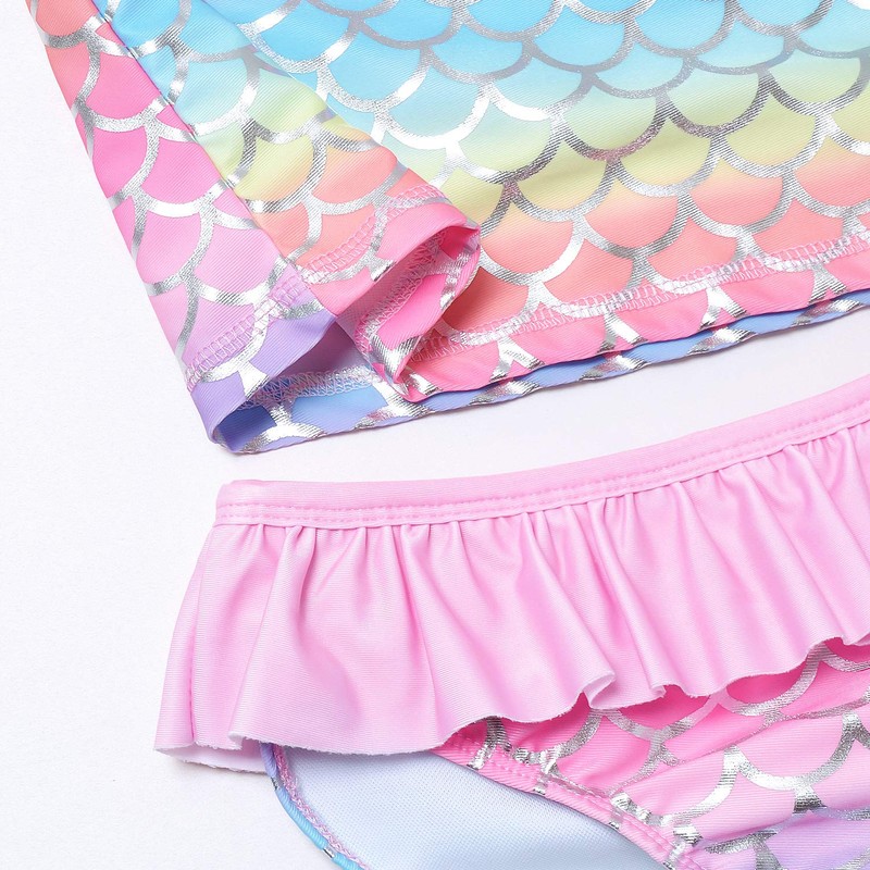 QPANCY Traje de baño para niñas con protección solar UPF