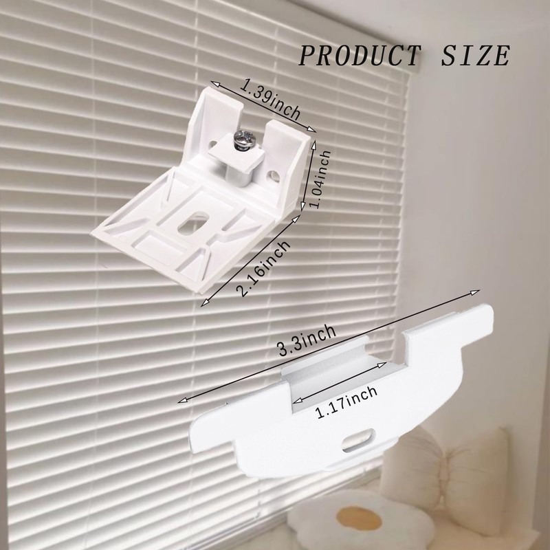 3/4" Blinds Shade Brackets Blind Clips and Pleat Lite Rise