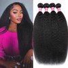 Yaki Straight Bundles Kinky Straight 100% Unprocessed Brazilian Human Hair
