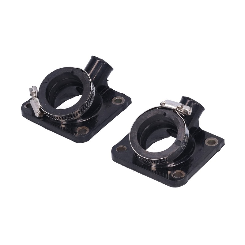 Pair of Carburetor Intake Manifold Boots Rubber Holder Replacement for