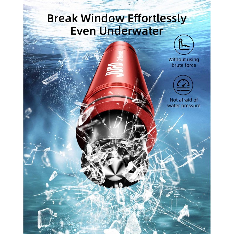 JUFO Car Escape Tool with Seat Belt Cutter Quick Emergency