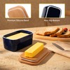 Sweese Large Butter Dish with Lid for Countertop, Airtight Butter